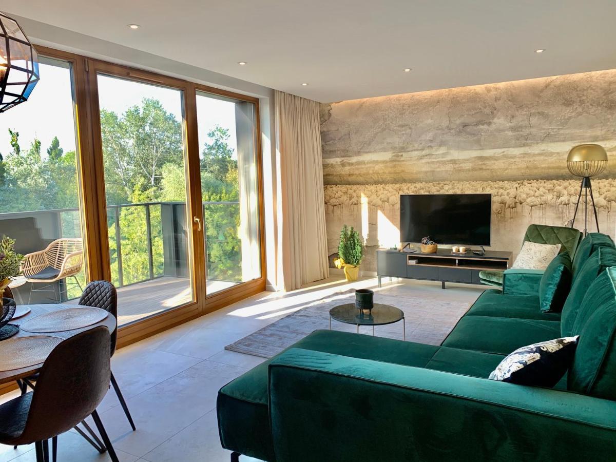 Baltic Riviera Apartments - Garden Sanctuary Retreat Gdańsk Kültér fotó