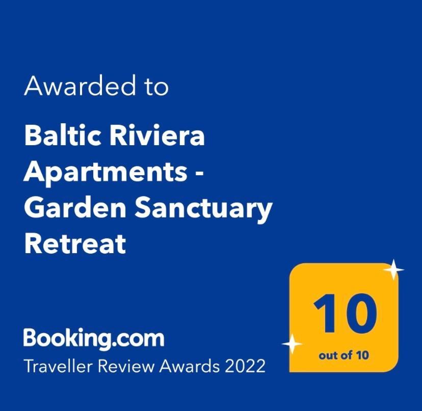 Baltic Riviera Apartments - Garden Sanctuary Retreat Gdańsk Kültér fotó